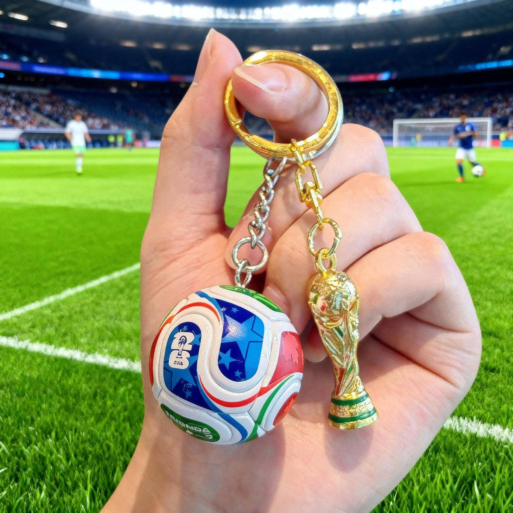 ⚽🏆 2026 Football Trophy & Ball Keychain