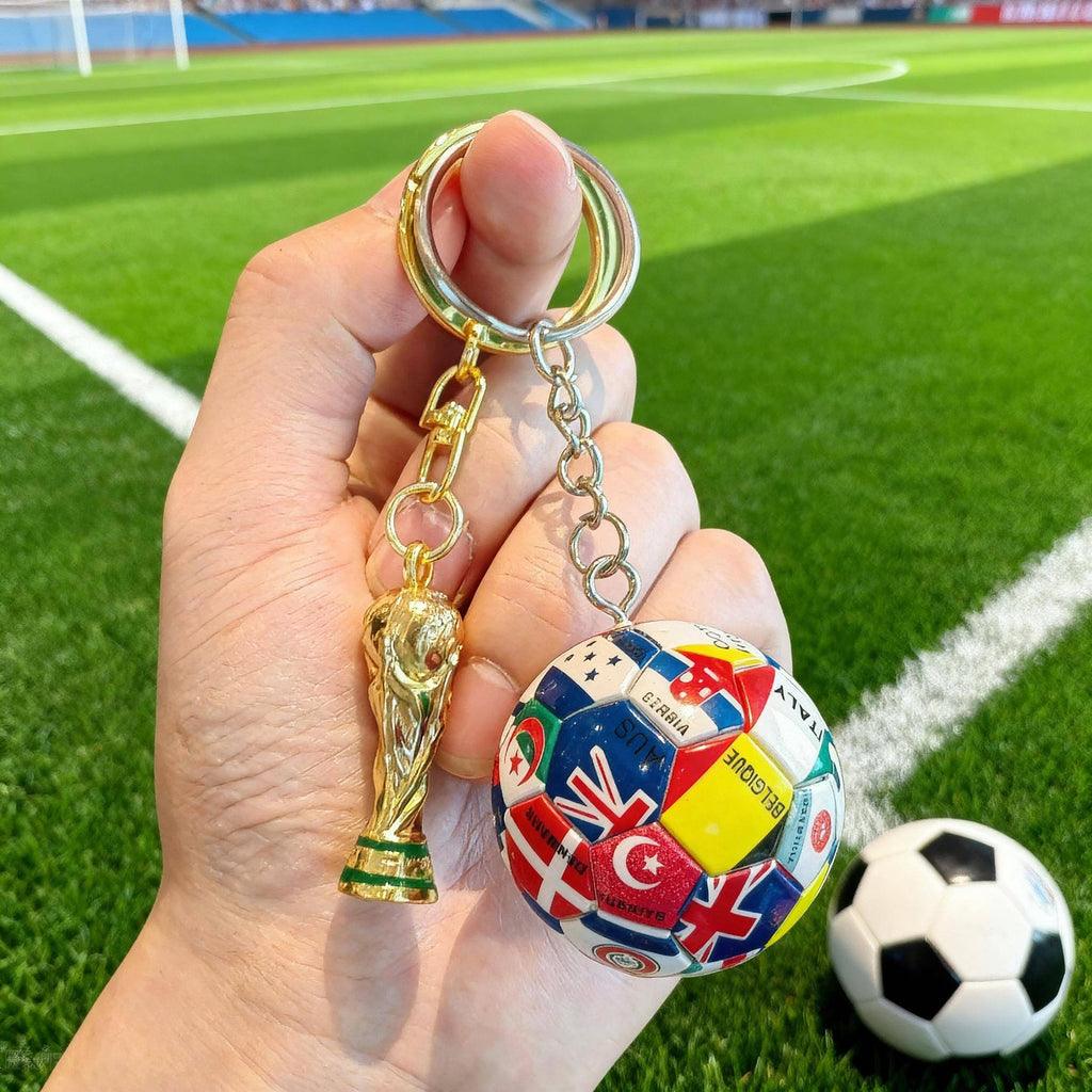 ⚽🏆 2026 Football Trophy & Ball Keychain