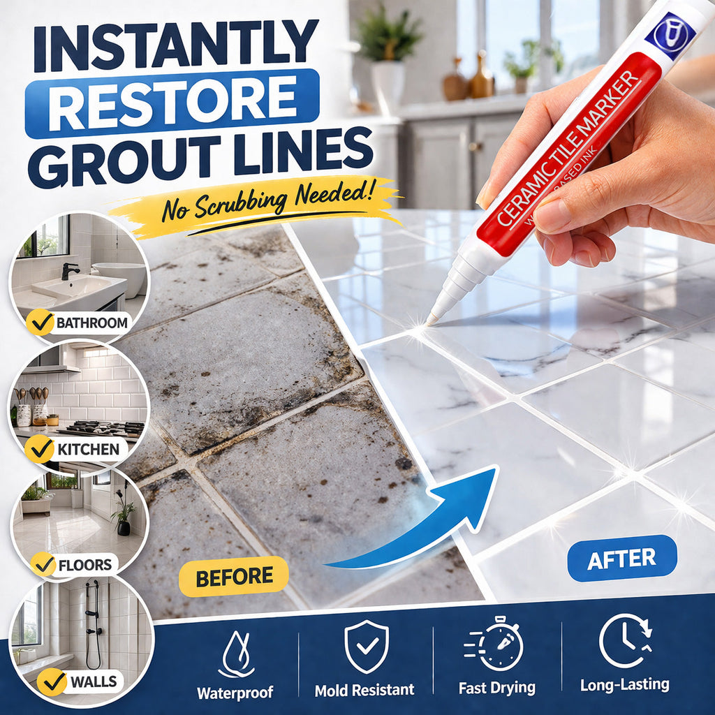 Anti-Mould & Waterproof Joint Pen for Ceramic Tiles!