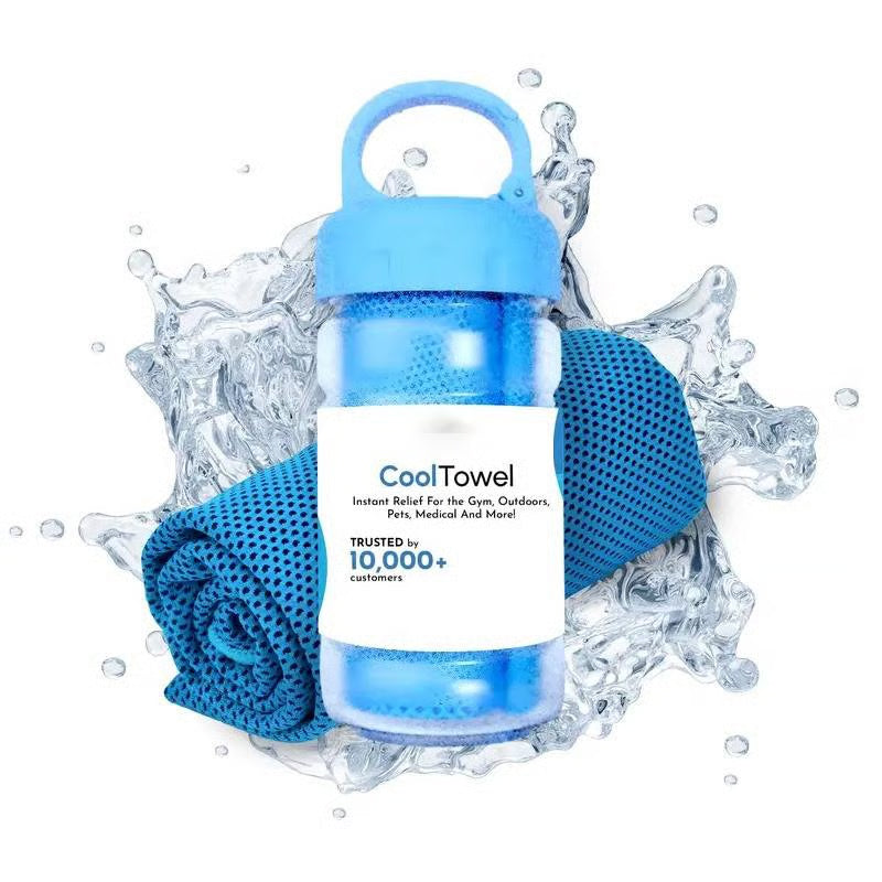 🔥Cooling Towel for Sports, Gym & Fitness – Quick-Dry Microfiber Sweat Towel