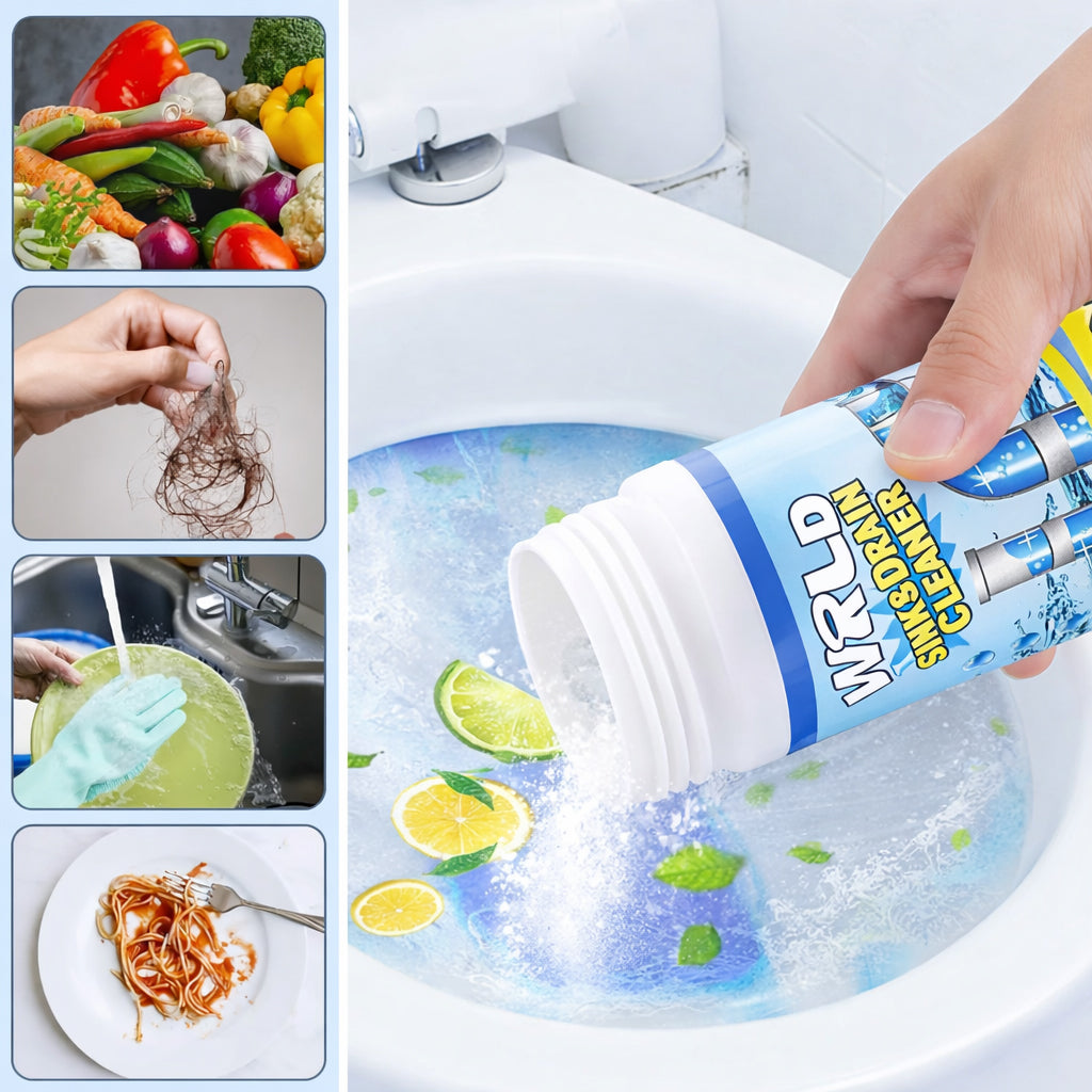 Powerful Sink Drain Cleaner - All-Purpose Pipe Dredging Powder for Home