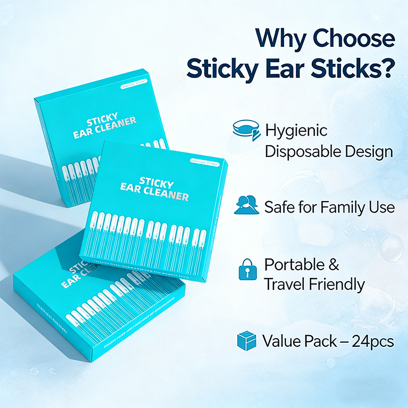 💦Sticky Ear Cleaning Sticks – Gentle, Visible Ear Care