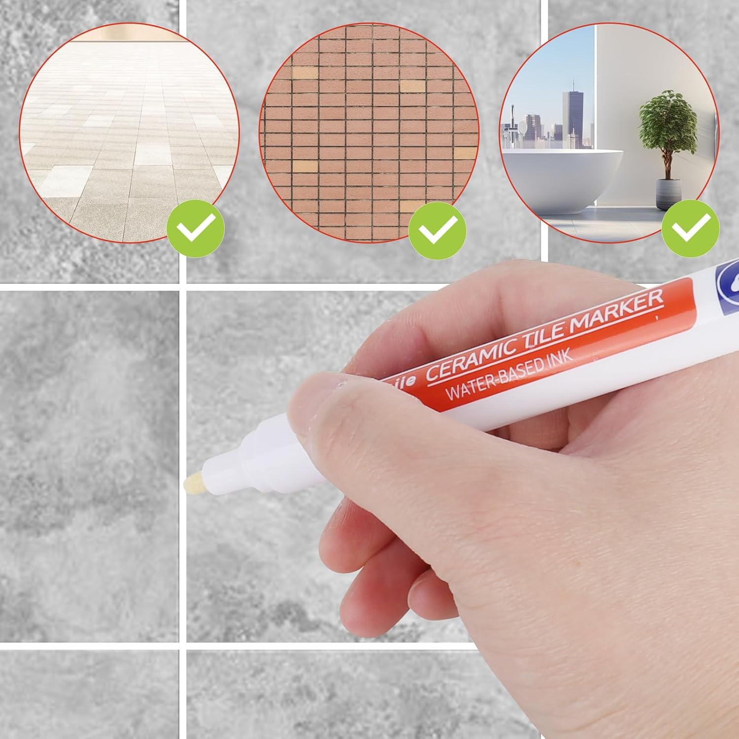 Anti-Mould & Waterproof Joint Pen for Ceramic Tiles!