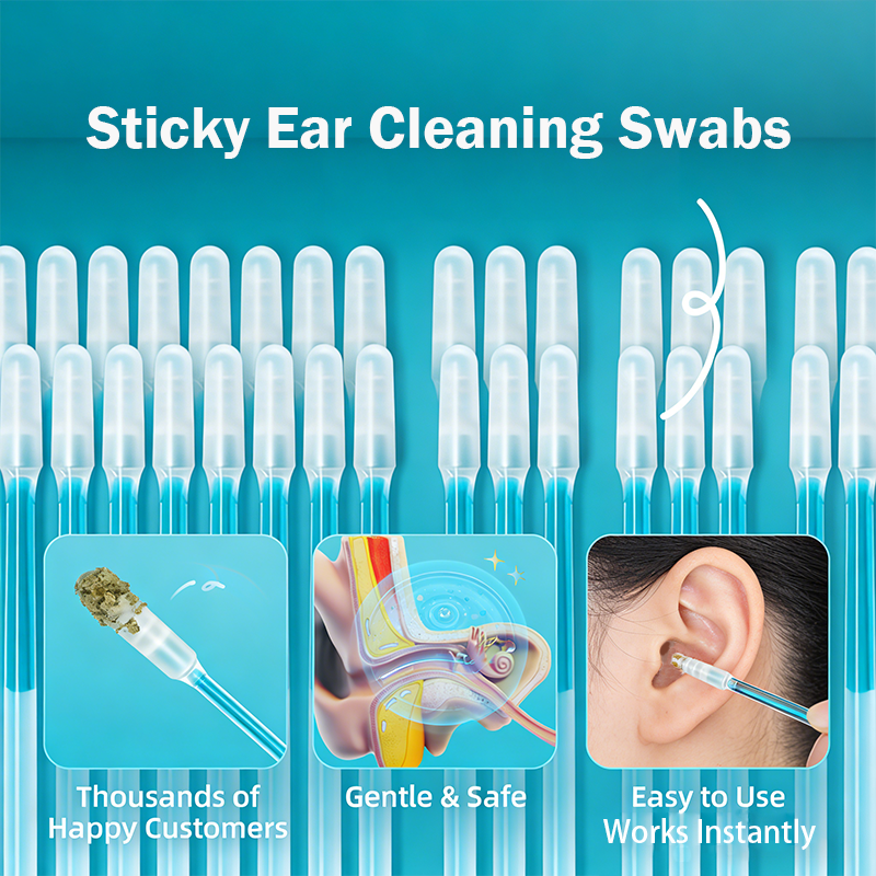 💦Sticky Ear Cleaning Sticks – Gentle, Visible Ear Care