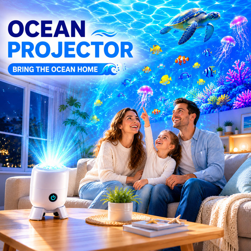 🌊  Dynamic Rotating LED Projector Light