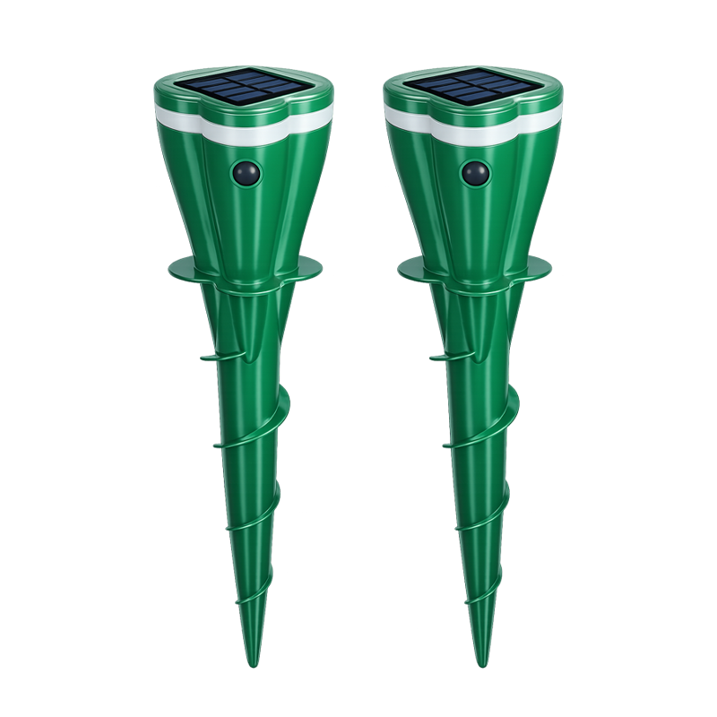 🔥Hot Sale 50% OFF☘️ Solar Powered Waterproof Screw Mole Repellent