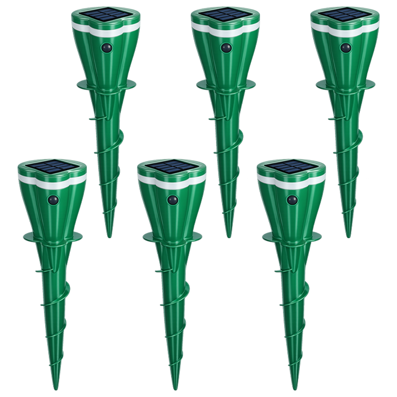 🔥Hot Sale 50% OFF☘️ Solar Powered Waterproof Screw Mole Repellent