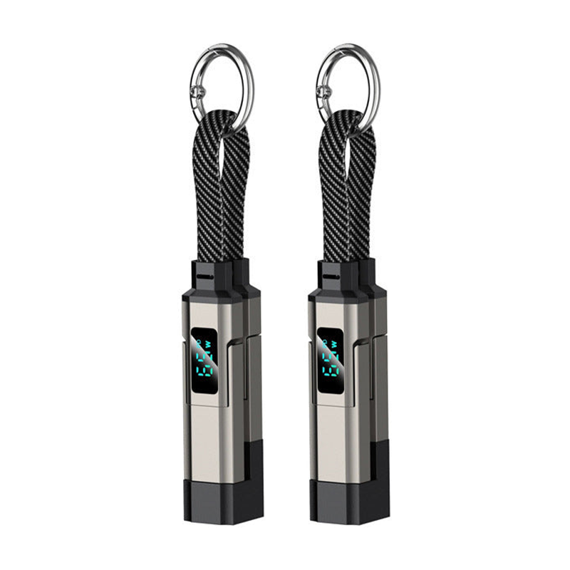 🔥HOT SALE 50% OFF🔥4-in-1 Digital Display Keychain Charging Cable