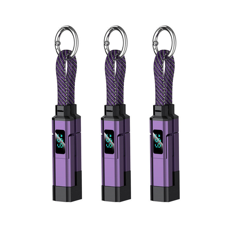 🔥HOT SALE 50% OFF🔥4-in-1 Digital Display Keychain Charging Cable