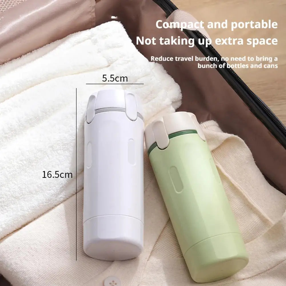 Travel Dispenser - Carry 4 Essentials in 1 Bottle