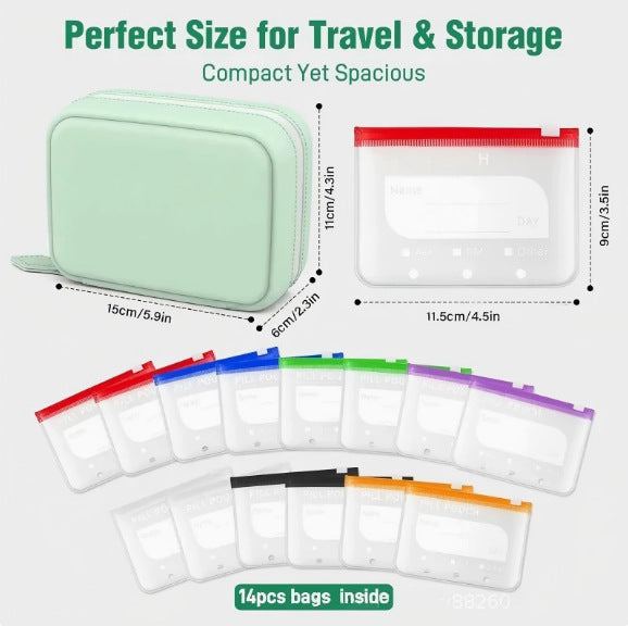Waterproof Weekly Pill Organizer