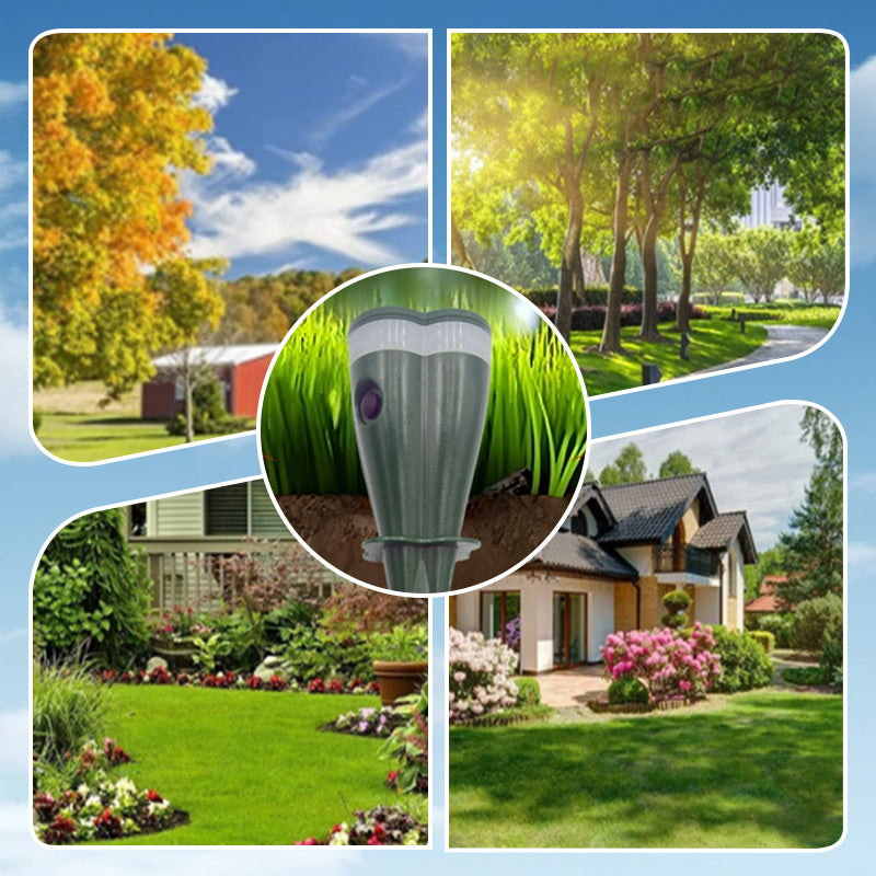 🔥Hot Sale 50% OFF☘️ Solar Powered Waterproof Screw Mole Repellent