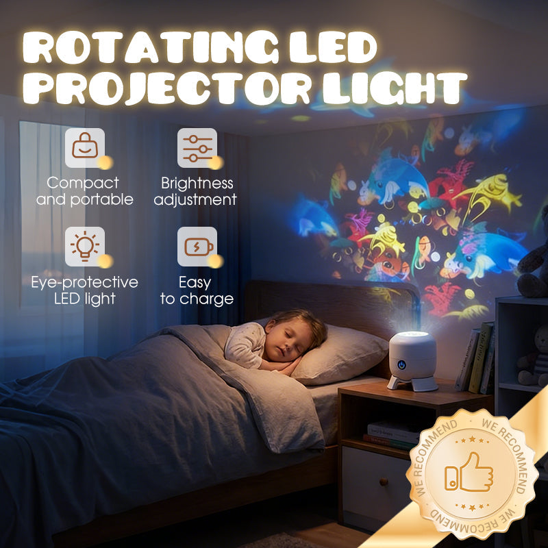 🌊  Dynamic Rotating LED Projector Light