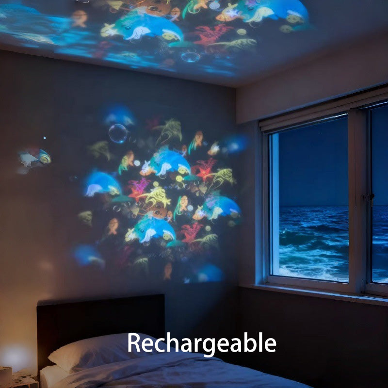 🌊  Dynamic Rotating LED Projector Light