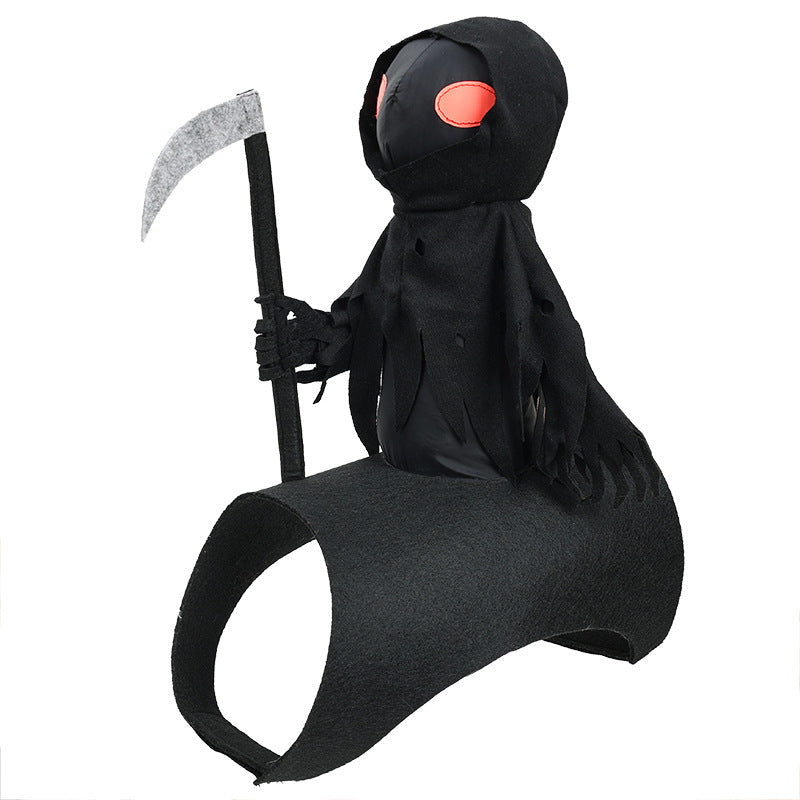🥳2026 HOT SALE🥳💞50K+ SOLD! 🥗🎁Funny Halloween Reaper Rider Pet Costumer